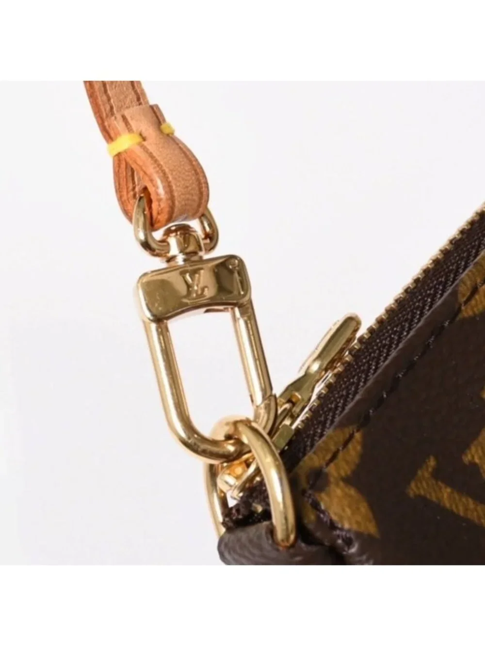 Louis Vuitton Pochette Accessoires Pouch Monogram Brown Leather